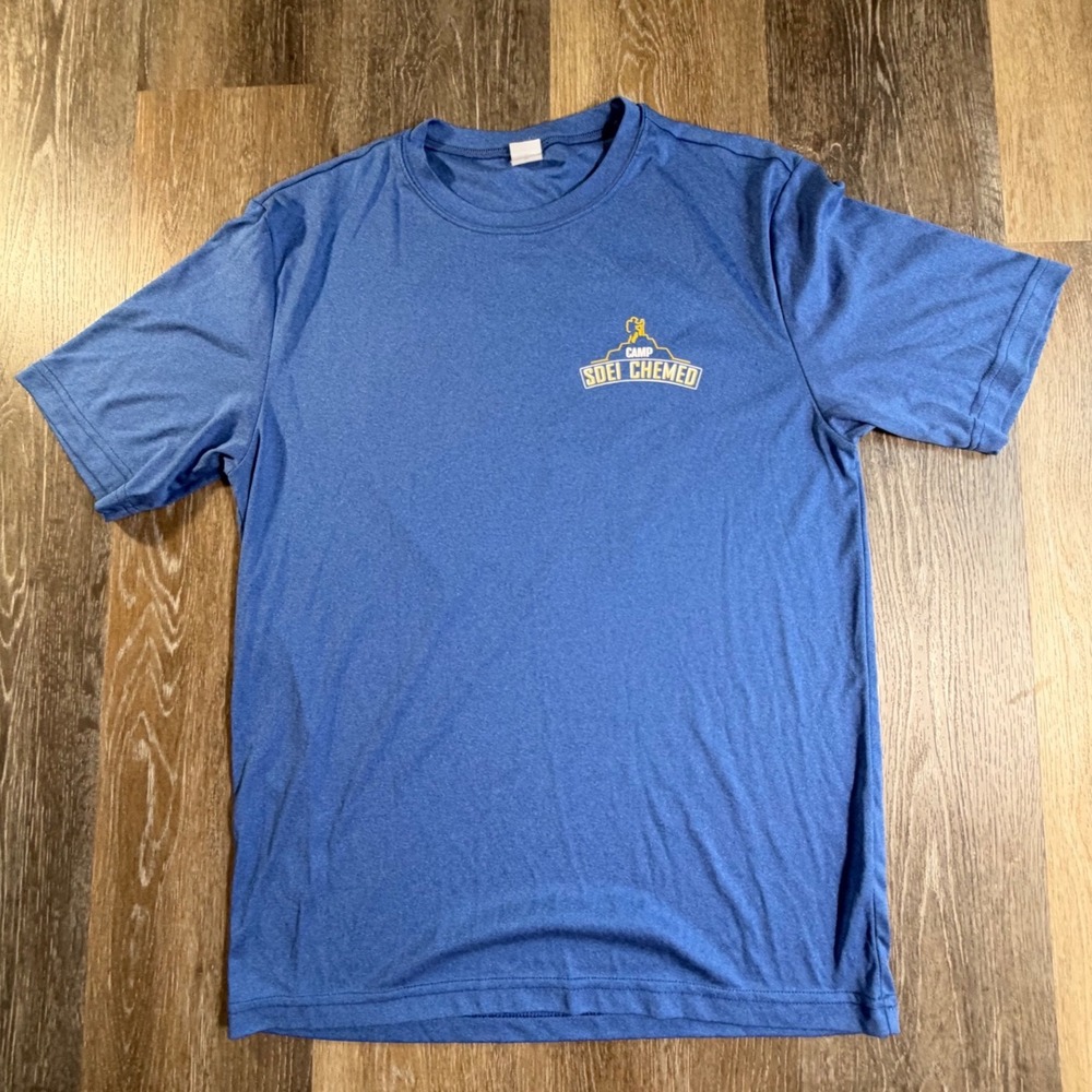 Sport-Tek T-Shirt Mens Medium Blue Camp Sdei Chemed Performance Short Sleeve